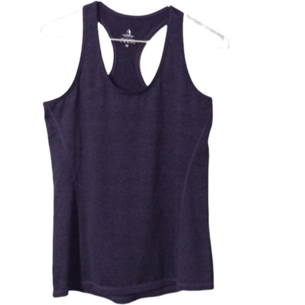 ICY ZONE Purple Activewear Racerback BODY Fit TANK Top Size MEDIUM